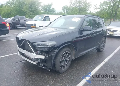 2022 BMW X3 xDrive30I из США, поврежденный, VIN 5UX53DP05N9M46219